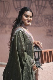 Blush Pink Floral Embroidered Festive Lehenga Set